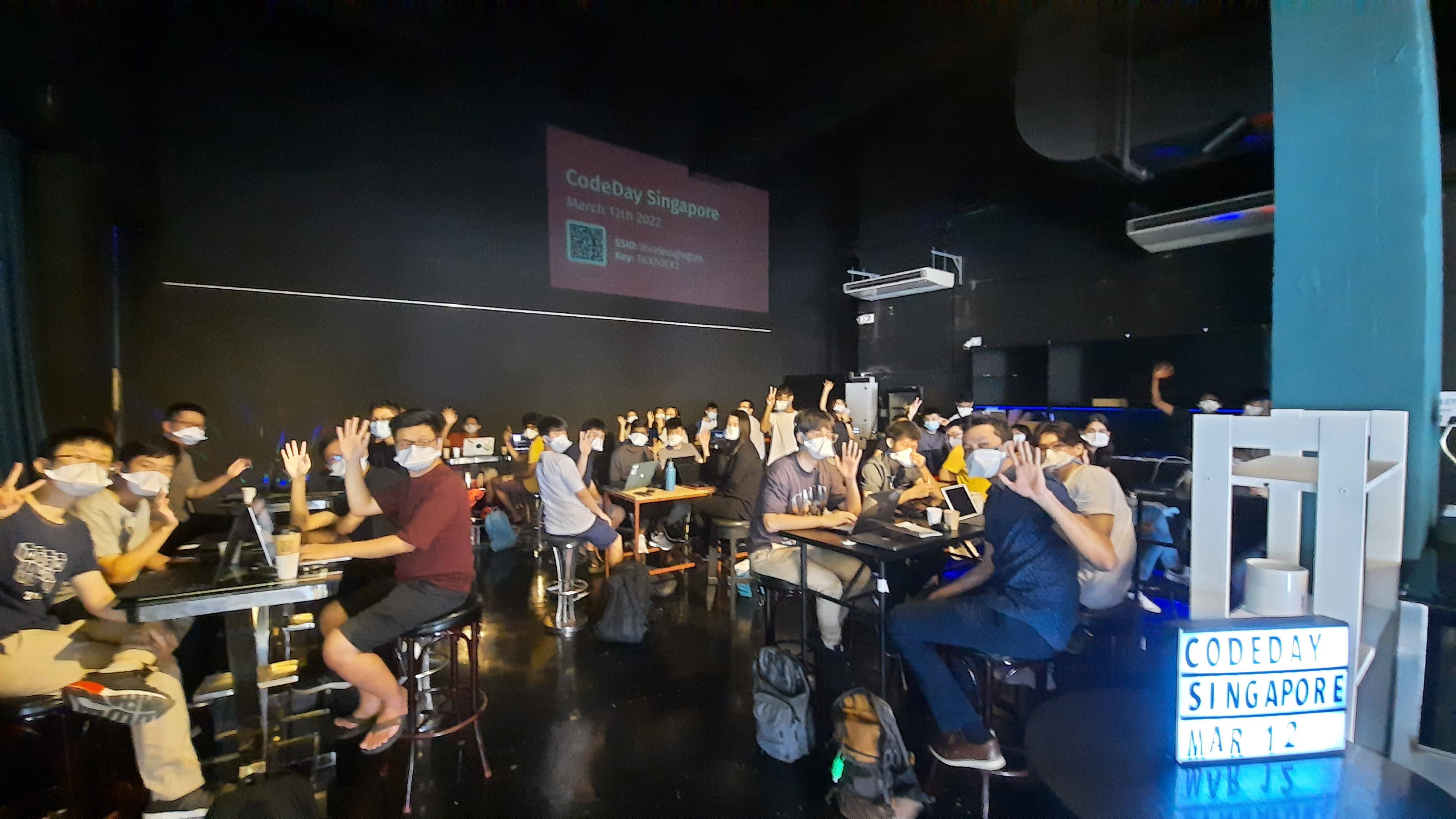 A group photo with all the participants of CodeDay during the opening ceremony